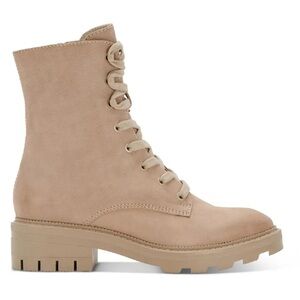 Dolce Vita Womens Lottie Zipper Lug Sole Combat & Lace-up Boots.